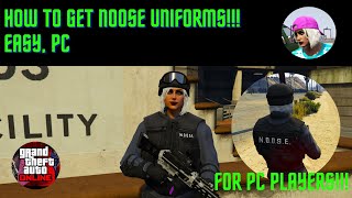 GTA 5 Online How To Get Noose Uniforms Modded Outfits Easy PC [upl. by Joiner953]