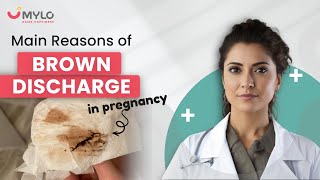 Brown Discharge In Early Pregnancy Hindi  Brown Discharge During Pregnancy  Mylo App [upl. by Yekcim245]