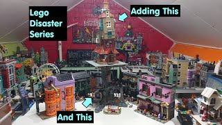 Adding Harry Potter Lego To The Display  2024 The Burrow  Gringotts Bank  Lego Disaster Series [upl. by Bounds795]