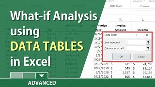 WhatIf analysis in Excel with a Data Table by Chris Menard [upl. by Bryce]