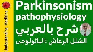 Parkinsonism  pathophysiology شرح بالعربي  الشلل الرعاش باثوفسيولوحي [upl. by Maxy]