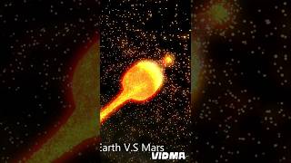 Mars collision with the earth with one million particles in space sim [upl. by Amalea924]