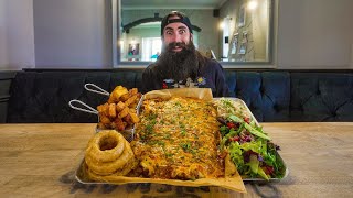 THE GIANT PARMO CHALLENGE THATS ONLY EVER BEEN BEATEN ONCE  BeardMeatsFood [upl. by Ana]