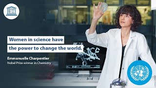 Emmanuelle Charpentier NobelPrize Laureate  WomenInScience Change the World [upl. by Hteik872]