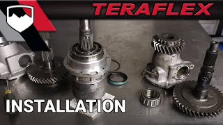 TeraFlex Install Low Range Kit DANA 300HD Output Shaft [upl. by Alverson588]