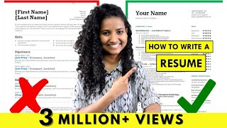 How to Write a Resume  For Freshers amp Experienced People StepbyStep Tutorial [upl. by Galer]