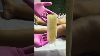 Leg wax using roll wax [upl. by Olen]