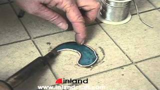 Tinning a Copper Foiled Glass Piece [upl. by Jabez]