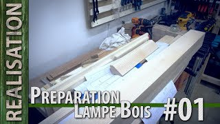 Préparation du bois pour la future lampe en bois [upl. by Eustace]