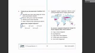 Ä°Z EÄÄ°TÄ°M KURUMLARI 20232024 TYT YAYINDENÄ°ZÄ° DENEMESÄ° COÄRAFYA DERSÄ° SORULARININ Ã‡Ã–ZÃœMLERÄ° [upl. by Lawford663]