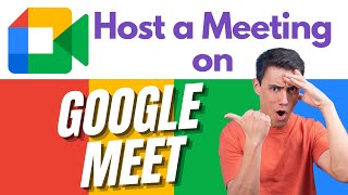 How to HOST a meeting on GOOGLE MEET  Google Meet Tutorial [upl. by Ludly]