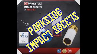 Lidl Parkside impact sockets nasadki udarowe Parkside z Lidla recenzja test PSS 3 A1 [upl. by Ecirtael]