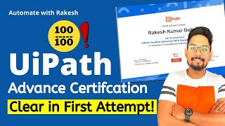 Clear UiPath Advanced Certification in First Attempt UIARD Certification [upl. by Botti]