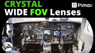 Pimax Crystal Wide FOV Lenses tested in Microsoft Flight Simulator [upl. by Rasmussen]