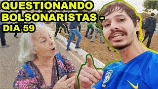 Questionei bolsonaristas no Alvorada acerca da covardia do Bolsonaro no JN  dia 59 pt1 [upl. by Hachmann]