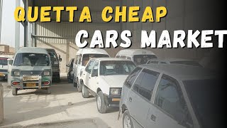 Quetta Cheap Cars Market  Watch Full Vlog  QuettaMarketReview [upl. by Lledor368]