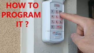 How to program Genie Universal Garage door opener Wireless Keypad after 1 year of use [upl. by Atiuqahs]