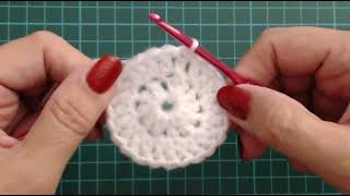 Crochet baby bonnet Crochet Loop stitch The back of the bonnet PART 1 [upl. by Klotz]