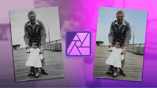 How To Colorize Black and White Photos in Affinity Photo V2 in Seconds Using Free Ai [upl. by Aras]