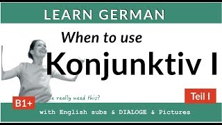 Konjunktiv I  When to use the Konjunktiv I in German I [upl. by Lerad]