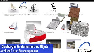 Partie 1 Comment Télécharger Rapidement les Objets de Bibliothèque ArchicaD sur BiMcomponent [upl. by Mayfield]