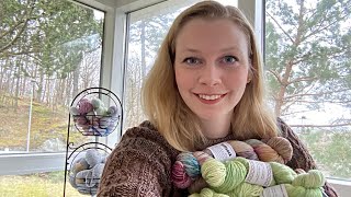 Bea’s knits episode 3 Cables and handdyed yarn [upl. by Airpac]