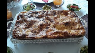 Recette de lasagne bolognaise  لازانيا بولونيز باللحم والباشاميل والجبن سهله لذيذه و سريعه [upl. by Notgnilliw]