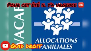 😱Le dispositif VACAF pour partir en vacancesà prix plus de raisonnable pour les allocataires CAF⚠️ [upl. by Acinorej]