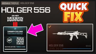 Easy Fix HOLGER 556 NonDrill Charge underbarrel forged challenge MW3 BUGGED [upl. by Rosenfeld]