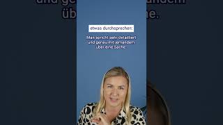 Trennbare Verben mit quotsprechenquot  Deutsch lernen B1B2 learngerman deutschlernen grammatik wort [upl. by Lelia]