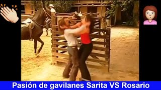 Pasión de gavilanes Sarita y Rosario se pelean [upl. by Yrannav130]