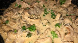 Zürcher Geschnetzeltes mit Reis  leckeres Rezept mit Champignons  einfach zum nachkochen   27 [upl. by Norab]