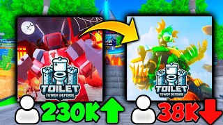 😱¿Porque Toilet Tower Defense No Volvera a SER FAMOSO Como Antes [upl. by Laiceps823]