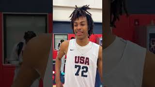 Naasir Cunningham 2022 USA Junior National Team Final Four Interview [upl. by Htinnek]