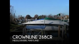 UNAVAILABLE Used 1999 Crownline 268CR in Middle River Maryland [upl. by Rosalba]