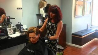 Scruples Color Demo Using True Integrity and Blazing by Donna Campbell at Island Hair Company Part 1 [upl. by Otrebmuh833]