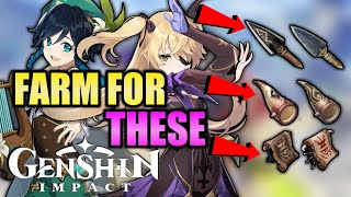 Genshin Impact  Daily farming rotation for Arrowhead Divining Scroll [upl. by Valene512]