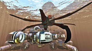 Subnautica Base Tour AMAZING Reaper Leviathan Observatory Located in the Crash Zone [upl. by Ransome]