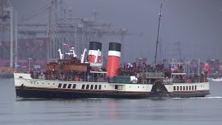 PADDLE STEAMER WAVERELY IN SOUTHAMPTON 080924 [upl. by Orlosky]