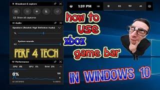 how to use Xbox game bar in windows 10 [upl. by Ahsiuqat485]