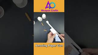 Making a Powerful Paper SNIPER gun that shoots  How to make a paper gun Paper craft  Paper Weapon [upl. by Ajin]