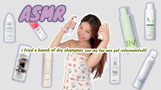 ASMR I tried a bunch of dry shampoos cuz my fav one got reformulated 😫 [upl. by Moersch]