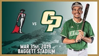 Cal Poly v CSUN Baseball Highlights  Mar 31 2019 [upl. by Olodort]