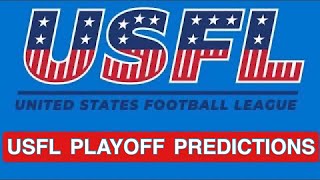 USFL Football Playoff Picks amp Predictions 2023 [upl. by Navarro]