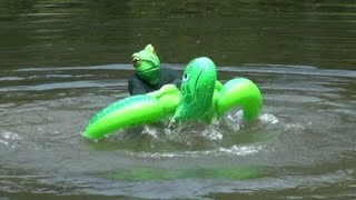 FEROCIOUS FROGMAN ATTACK FOOTAGE [upl. by Engelhart]