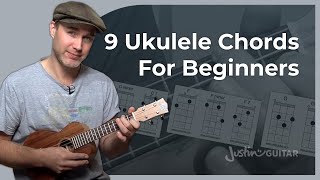 Ukulele Chords For Beginners  C F G amp Variations [upl. by Notrub]