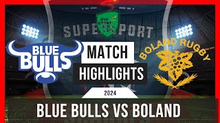 Blue Bulls vs Boland  Grant Khomo 2024 [upl. by Onitsoga]