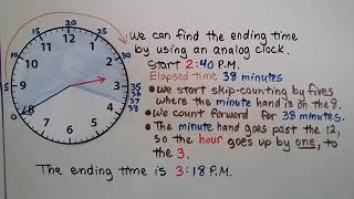 3rd Grade Math 104 Use Time Intervals Find start and end times [upl. by Schmeltzer144]