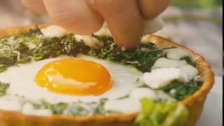 Galbani Mozzarella Egg and Spinach Tart [upl. by Ylirama]