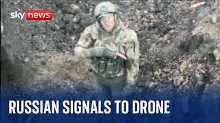 Ukraine War Russian soldier surrenders via drone in Bakhmut [upl. by Stanzel]